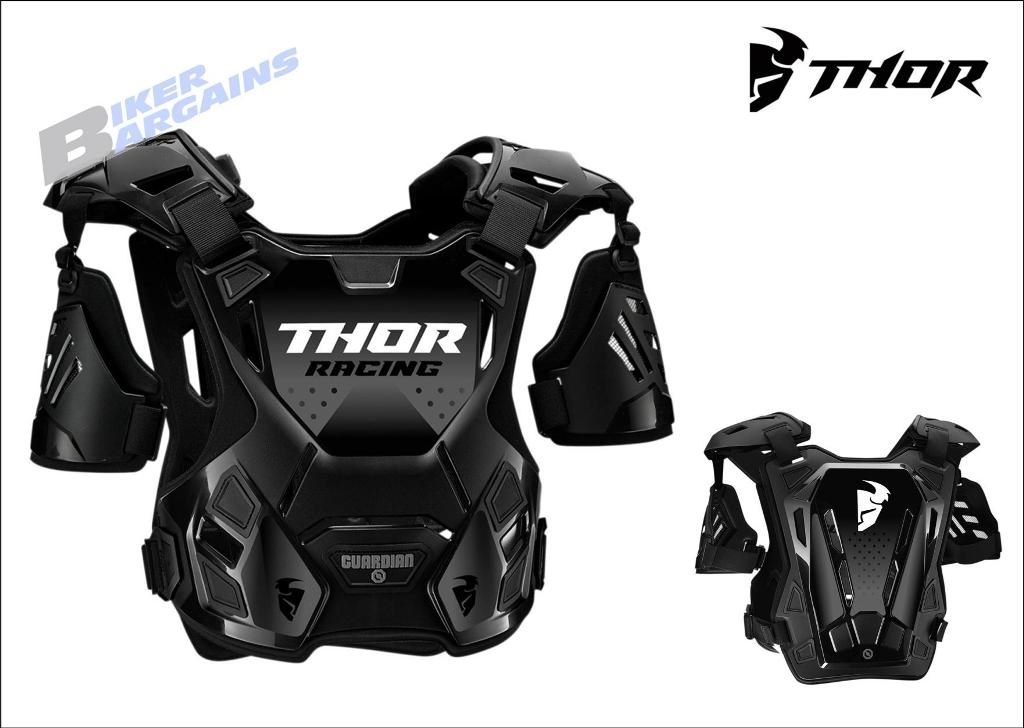 THOR CHEST PROTECTOR ARMOUR GUARDIAN BLACK ADULT MEDIUM/LARGE